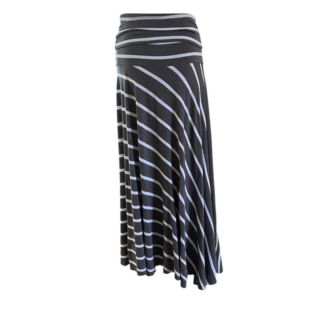 INC International Concepts Maxi Skirt/Dress Gray Fold Over Waist
